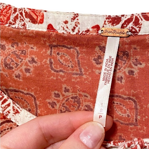 Free People Hazy Maisy Floral Cottage Core Bohemian Prairie Maxi Dress Small - Picture 14 of 14